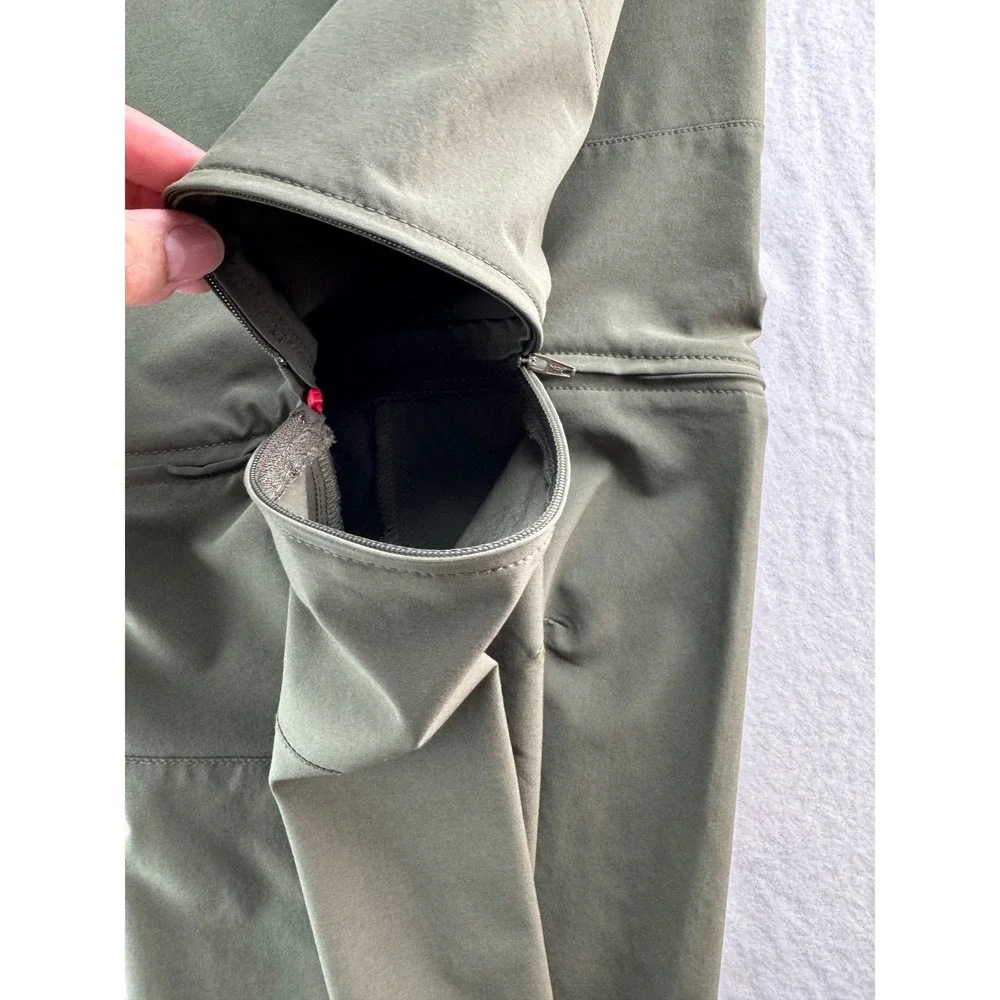 The North Face Mens‎ Convertible Zip Off Pants Green Size 40 Outdoor Hiking